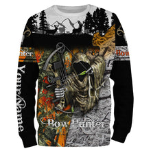 Load image into Gallery viewer, Bow Hunter Camo Huntaholic Deer Hunting Customize name 3D All over print shirts NQS666