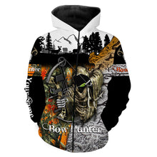 Load image into Gallery viewer, Bow Hunter Camo Huntaholic Deer Hunting Customize name 3D All over print shirts NQS666