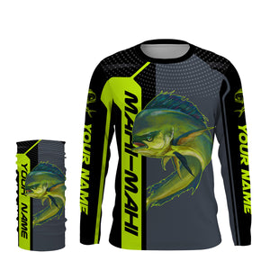 Mahi Mahi (Dorado) saltwater fishing custom name sun protection long sleeve fishing shirts jerseys NQS3873