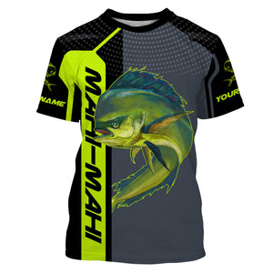 Mahi Mahi (Dorado) saltwater fishing custom name sun protection long sleeve fishing shirts jerseys NQS3873