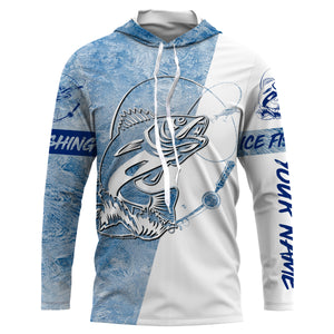 Walleye Ice Fishing Winter Fishing Performance Long Sleeve Shirts, Ice Fishing Clothing FSD2658