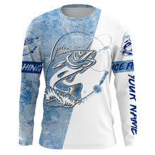 Load image into Gallery viewer, Walleye Ice Fishing Winter Fishing Performance Long Sleeve Shirts, Ice Fishing Clothing FSD2658