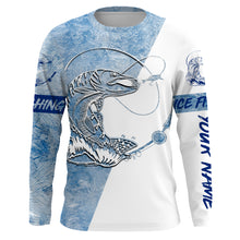 Load image into Gallery viewer, Northern Pike Ice Fishing Winter Fishing Performance Long Sleeve Shirts, Ice Fishing Northern Pike Clothing FSD2660