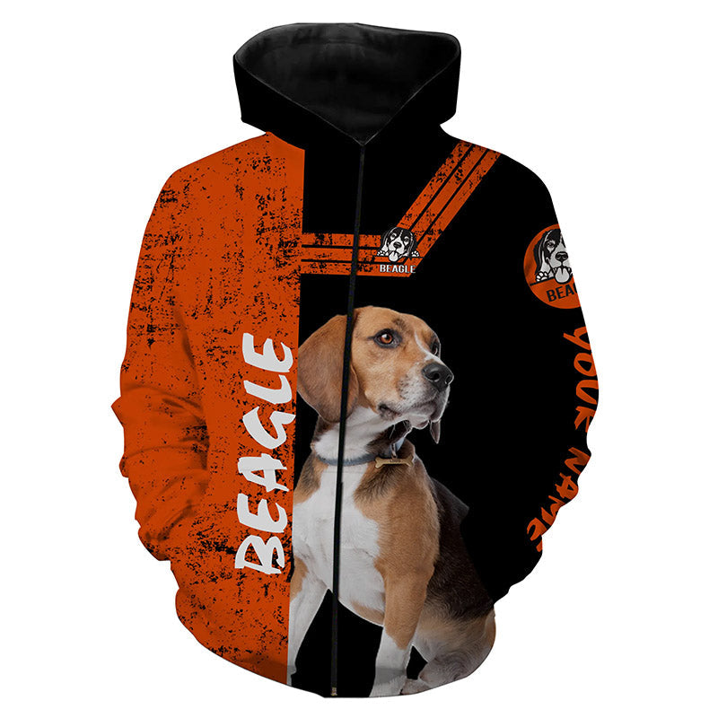 Beagle Hunting Dog Customize Name 3D All over printed Shirts, Gifts for Beagle Dog Lovers FSD3475