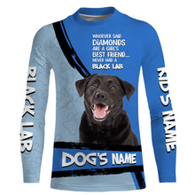 Load image into Gallery viewer, Black Labs Custom Name 3D All over printed Shirt, Cute Labrador Retriever Dog Funny Dog Saying shirt, Personalized Gift FSD3088