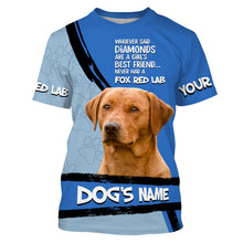 Load image into Gallery viewer, Fox Red Labs Custom Name 3D All over printed Shirt, Labrador Retriever Dog Funny Dog Saying shirt, Personalized Gift FSD3089