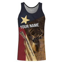Load image into Gallery viewer, Texas Whitetails Deer Rifle Hunting Texas flag Customize Name 3D All Over Printed Shirts, Hoodie FSD3538
