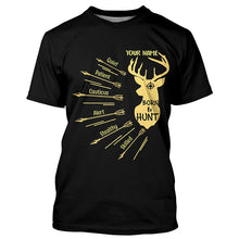 Load image into Gallery viewer, Personalized Born to Hunt with Hunter&#39;s Qualities Shirt, Perfect Custom Shirt for Deer Hunter, Hunting Gifts FSD4201