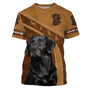 Black Labrador Retriever customize Name 3D All Over Printed Shirts, Gifts for black Labs lovers FSD3451