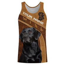 Load image into Gallery viewer, Black Labrador Retriever customize Name 3D All Over Printed Shirts, Gifts for black Labs lovers FSD3451