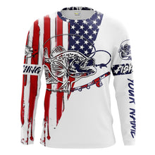 Load image into Gallery viewer, Fishing Shirt American Flag Crappie fishing Apparel for Adult and Kid, Personalized Patriotic fishing gifts FSD2318