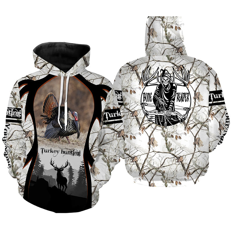 Wild Turkey hunting Grim Reaper Snow camo 3D All over print Shirts, Ho –  ChipteeAmz