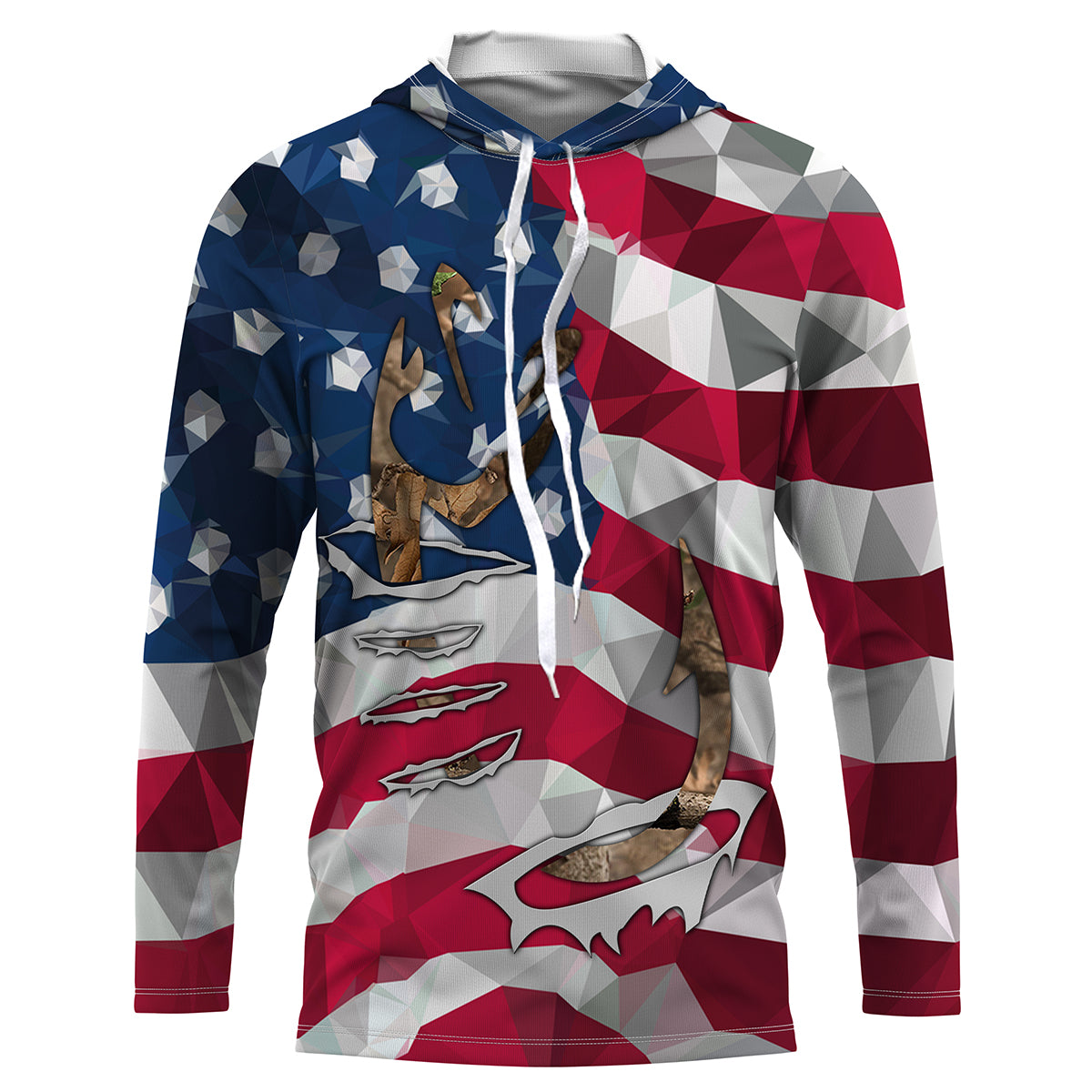 Patriotic Fishing shirt with American Flag and Fishing Hook 3D shirt, –  ChipteeAmz