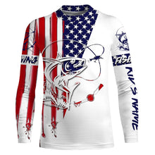 Load image into Gallery viewer, Fishing Shirt American Flag Tuna fishing Apparel for Adult and Kid, Personalized Patriotic fishing gifts FSD2578