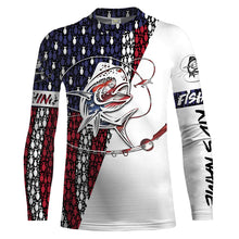 Load image into Gallery viewer, Mahi Mahi Fishing Patriotic American flag UV protection Shirts for Fisherman - Personalized fishing gifts on Christmas FSD2157