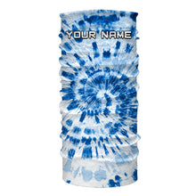 Load image into Gallery viewer, Custom blue Tie Dye long sleeve Shirts, Performance UV protection Fishing shirt FSD3368