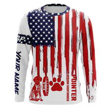 Load image into Gallery viewer, Patriotic American flag dog Shirts for Men Women with many dog breeds to choose from FSD4136