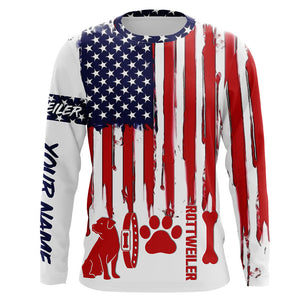 Patriotic American flag dog Shirts for Men Women with many dog breeds to choose from FSD4136