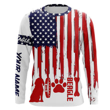 Load image into Gallery viewer, Patriotic American flag dog Shirts for Men Women with many dog breeds to choose from FSD4136