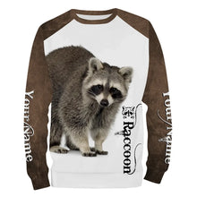 Load image into Gallery viewer, Raccoon Custom Name 3D all over printed Shirts for Men, women and Kid - Personalized gifts FSD3890