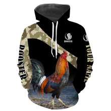 Load image into Gallery viewer, Beautiful Rooster custom name 3D All over print T Shirt, Hoodie, Long sleeve, Sweatshirt - FSD1518