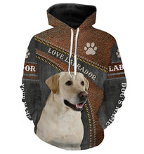 Load image into Gallery viewer, Yellow Labrador Custom Name 3D Full print Shirts, Retriever Dog Labs Lover Shirt, Personalized Gifts FSD3116