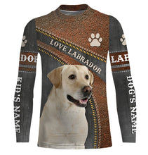 Load image into Gallery viewer, Yellow Labrador Custom Name 3D Full print Shirts, Retriever Dog Labs Lover Shirt, Personalized Gifts FSD3116