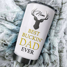 Load image into Gallery viewer, 1pc Hunting Dad Custom name Stainless Steel Tumbler Cup - Personalized Hunting gifts for Dad - FSD404