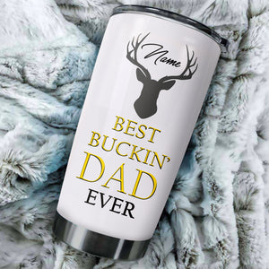 1pc Hunting Dad Custom name Stainless Steel Tumbler Cup - Personalized Hunting gifts for Dad - FSD404