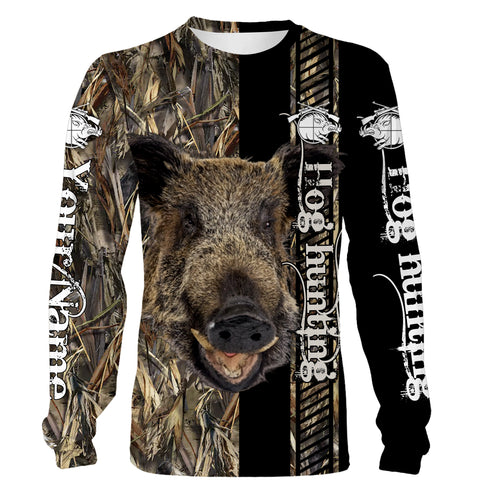 Hog Hunting Custom Name 3D All Over Print Shirts - Personalized Hunting Gifts FSD1835
