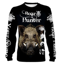 Load image into Gallery viewer, Boar hunting Custom Name 3D All over print shirts - Personalized gift for Men, Women and Kid - FSD111