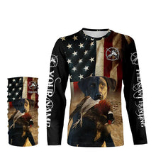 Load image into Gallery viewer, Best Pheasant dogs black Labrador Retriever American flag 3D All over printed Shirts FSD3871