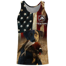 Load image into Gallery viewer, Best Pheasant dogs black Labrador Retriever American flag 3D All over printed Shirts FSD3871