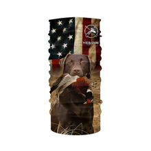 Load image into Gallery viewer, Best Pheasant hunting dogs chocolate Labrador Retriever American flag 3D All over printed Shirts FSD3872