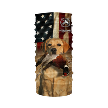 Load image into Gallery viewer, Good bird dogs yellow Labrador Retriever Pheasant Hunting American flag 3D all over printed Shirts FSD3873