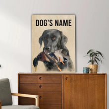 Load image into Gallery viewer, Personalized Bird Dogs Matte Canvas, Custom Dog&#39;s Photo and Name Canvas, Hunting Dogs gifts FSD3813 D06