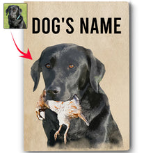 Load image into Gallery viewer, Personalized Bird Dogs Matte Canvas, Custom Dog&#39;s Photo and Name Canvas, Hunting Dogs gifts FSD3813 D06