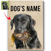 Load image into Gallery viewer, Personalized Bird Dogs Matte Canvas, Custom Dog&#39;s Photo and Name Canvas, Hunting Dogs gifts FSD3813 D06