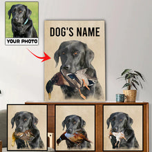 Load image into Gallery viewer, Personalized Bird Dogs Matte Canvas, Custom Dog&#39;s Photo and Name Canvas, Hunting Dogs gifts FSD3813 D06