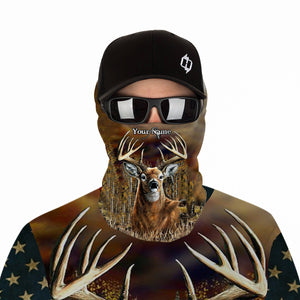 Deer Hunting american flag patriotic Custom Name 3D All over print shirts Plus Size NQS820