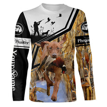 Load image into Gallery viewer, Best Vizsla Pheasant Hunting dog Personalized Name T-shirt, Hoodie, Long sleeves shirt FSD4118