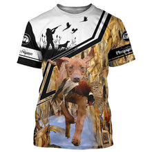 Load image into Gallery viewer, Best Vizsla Pheasant Hunting dog Personalized Name T-shirt, Hoodie, Long sleeves shirt FSD4118