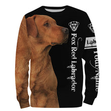 Load image into Gallery viewer, Fox Red Lab 3D All Over Printed Shirts, Hoodie Labrador Retriever Dog Gifts for Labs Lovers | Black FSD3600