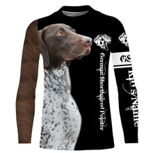 Load image into Gallery viewer, German Shorthaired Pointer Custom Name 3D All Over Printed Shirts, Hoodie, T-shirt GSP Dog Gifts for Dog Lovers FSD2703