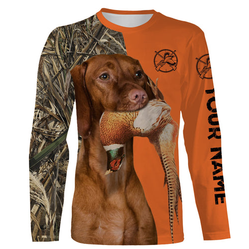 Pheasant hunting Dogs Customize name 3D All over print Shirts - Vizsla FSD3535