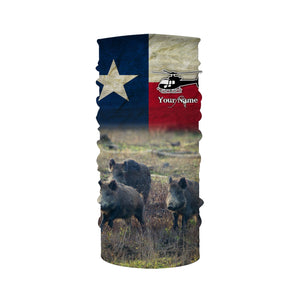 Helicopter Hog Hunting Texas Flag Custom Name 3D All over printed Shirts, Personalized Hunting Gifts FSD3067