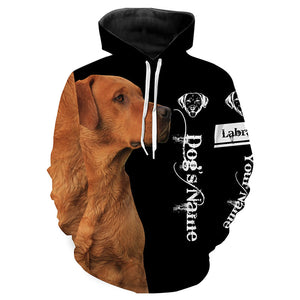 Labrador Retriever Customize Name 3D All Over Printed Hoodie | Retriever Dog Gifts for Labs Lovers FSD3637