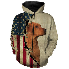 Load image into Gallery viewer, Fox Red Labrador Retriever American flag T-shirt, Hoodie, Long sleeve Shirt, custom Dog lover Shirt FSD3939