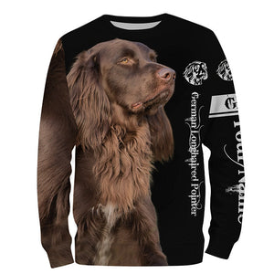 German Longhaired Pointer (Deutsch Langhaar) 3D All Over Printed T-Shirt, Hoodie Gifts for Dog Lovers FSD3645