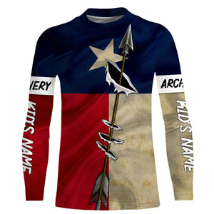 Archery TX Texas flag custom Name All over printed Shirt, Hoodie - Personalized Archers Gifts FSD3093